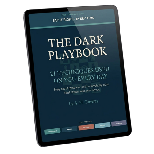 The Dark Playbook: 21 Techniques (Digital E-Book)